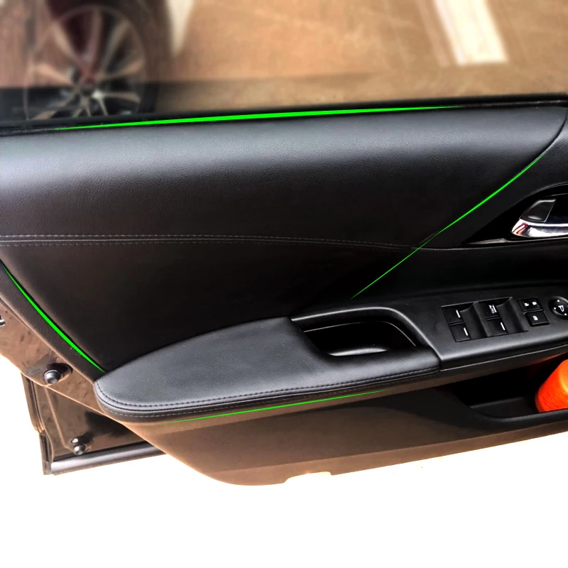 Manija de puerta interior en microfibra cuero para Honda Accord 9