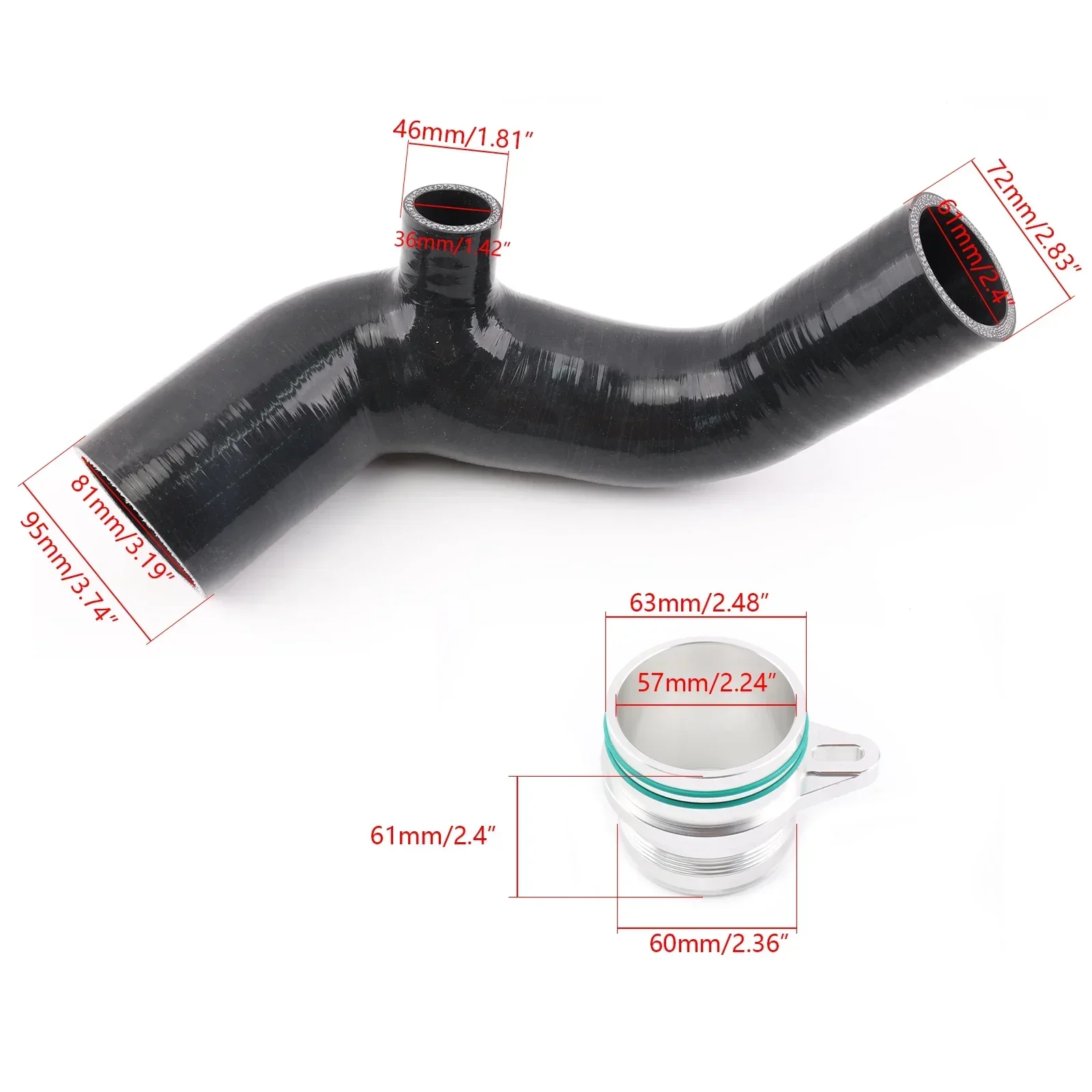 Turbocompresor N55 3.0T con tubo de entrada BMW F Series 135i 235i 335i 435i M2 - imagen 2
