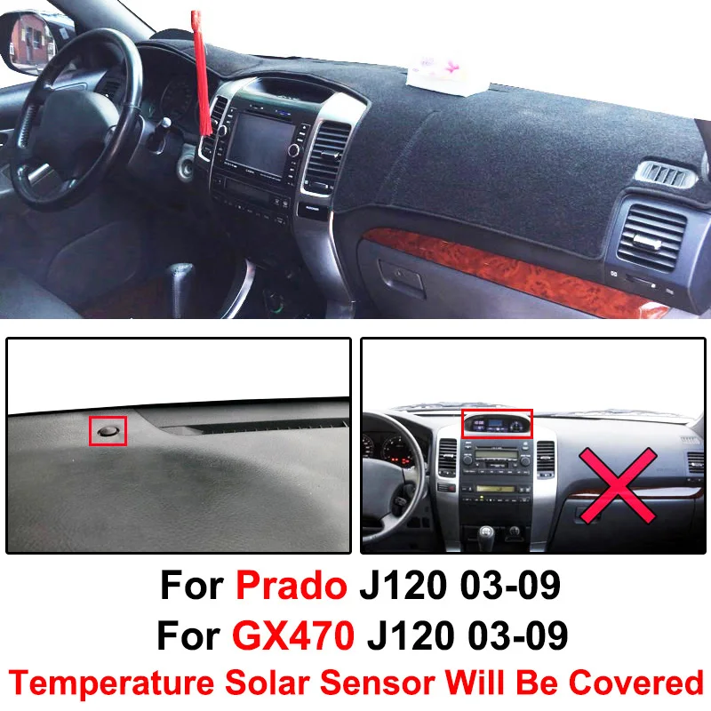 DashMat cubre salpicadero tablero para Land Cruiser Prado GX470 J120 - imagen 2