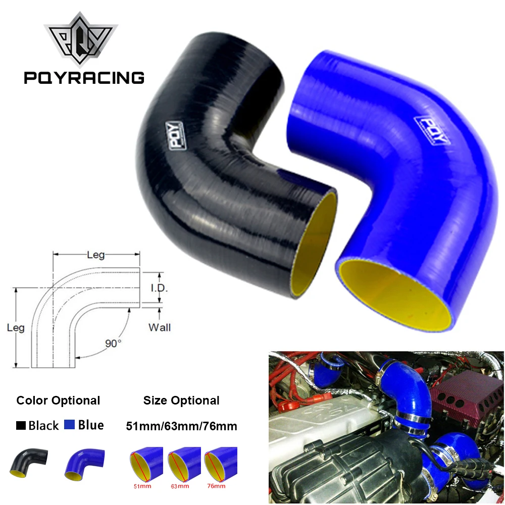 Manguera turbo PQY 90° – intercooler universal