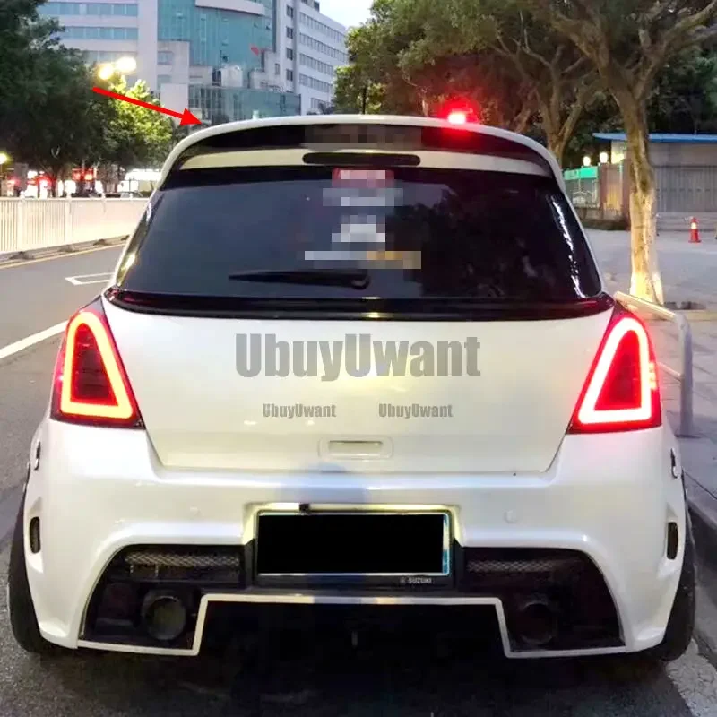 Alerón de techo fibra carbono estilo cuchara para Suzuki Swift Mk3 - imagen 2