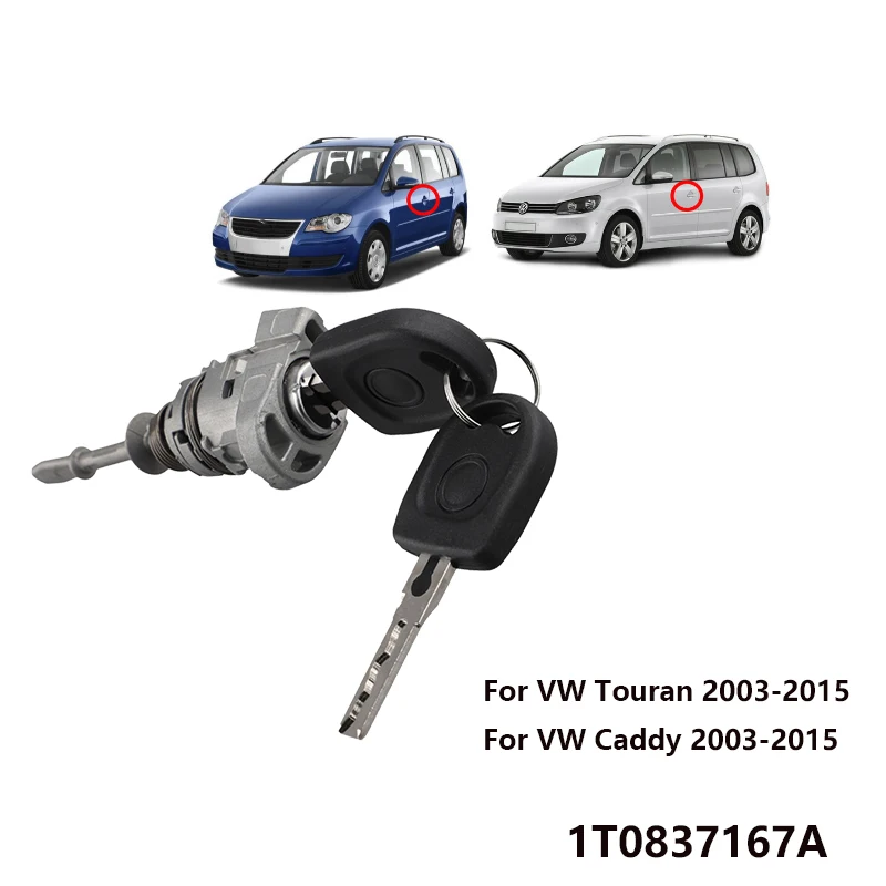 1T0837167A Cilindro cerradura puerta izquierda VW Caddy/Touran