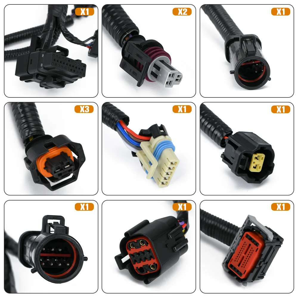 Conectores y terminales del conjunto de cableado