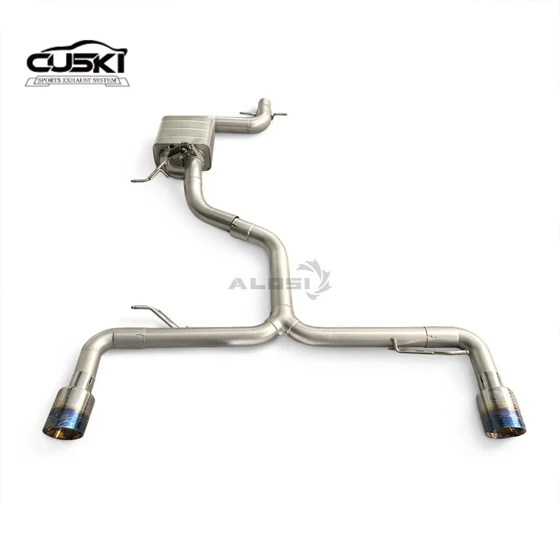 Escape trasero deportivo de acero inoxidable para Golf R MK7 2.0 T - imagen 4