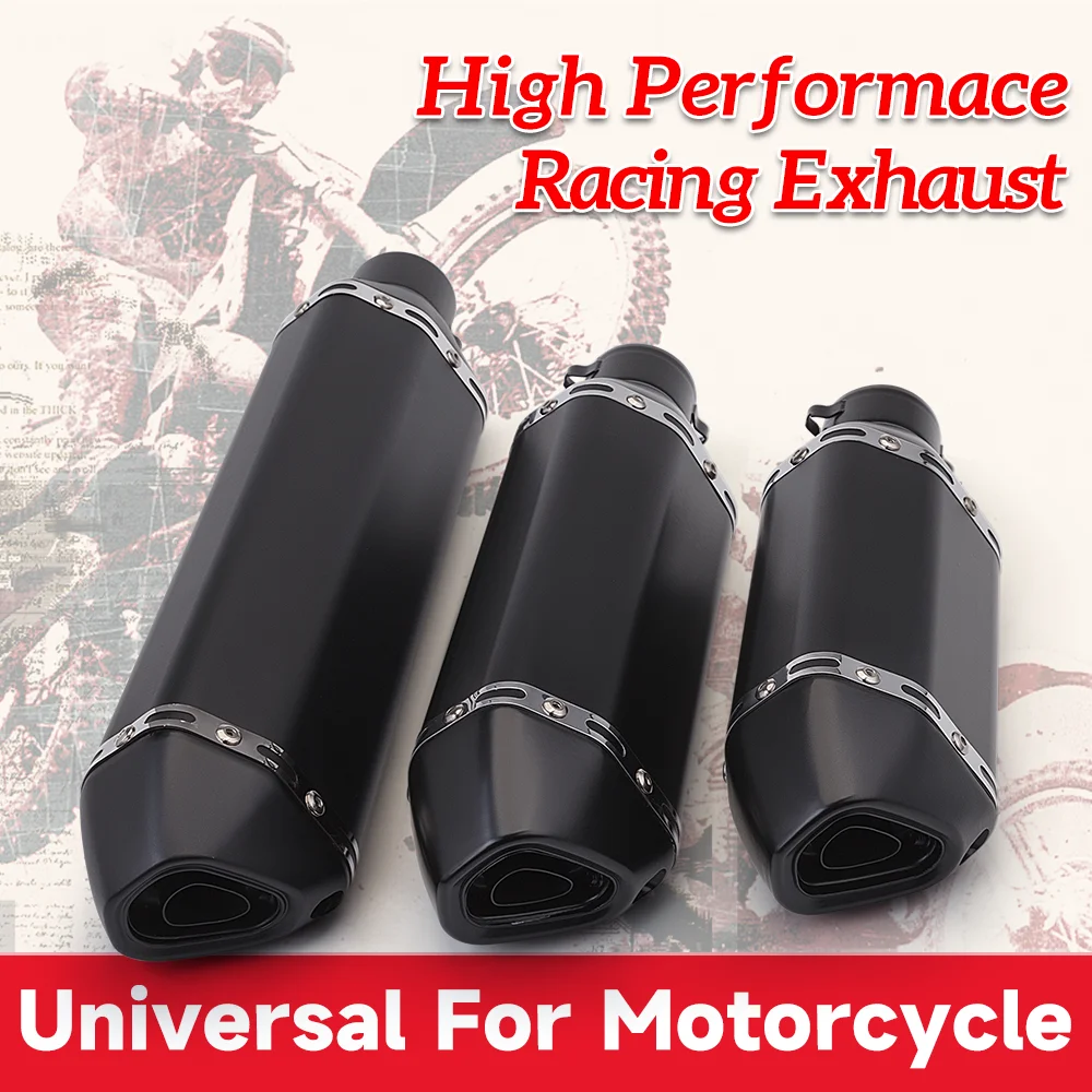 Silenciador universal para tubo de escape de moto
