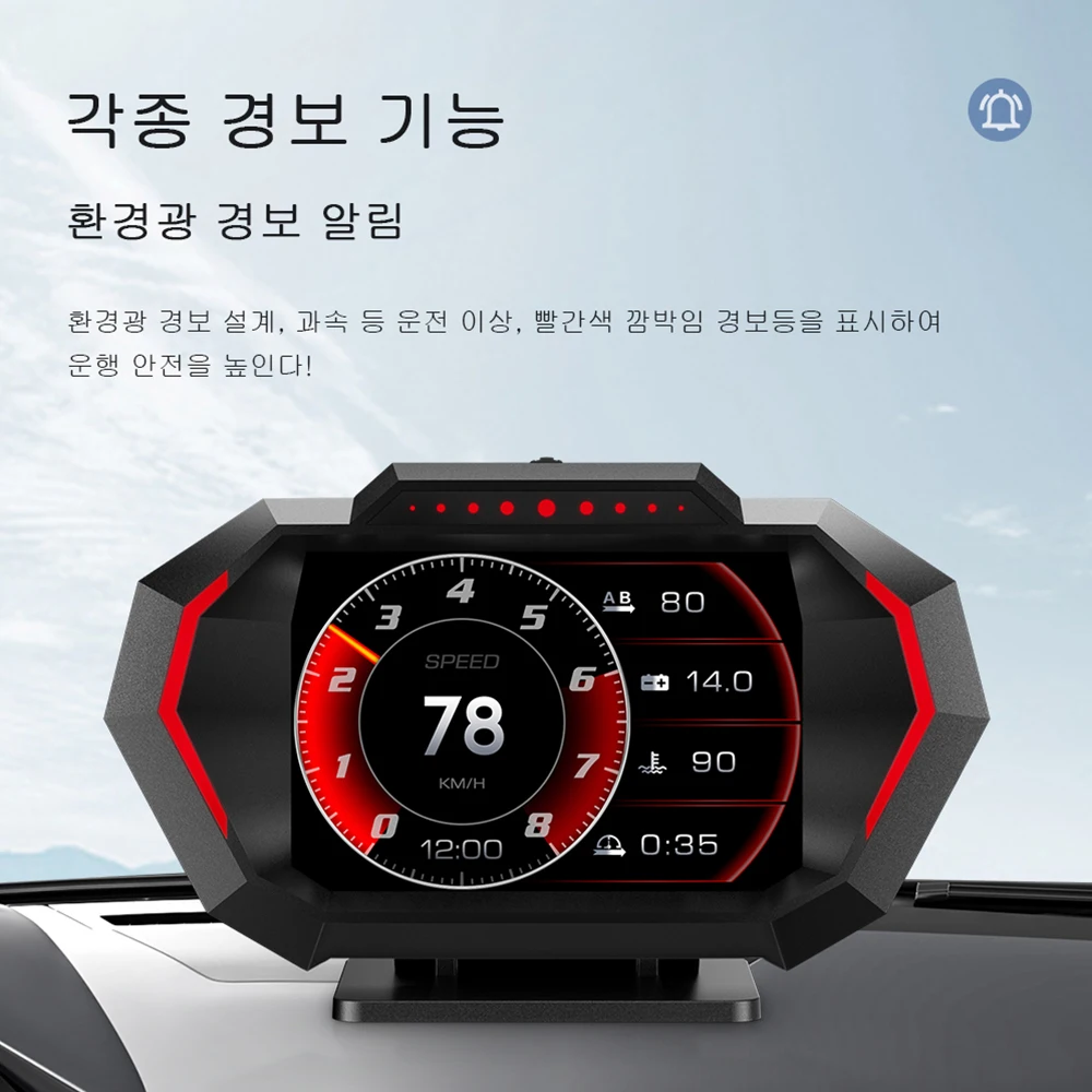 Tablero digital inteligente OBD GPS con velocímetro y pantalla frontal - imagen 2