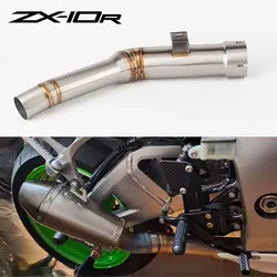Escape Kawasaki ZX-10R 2021-2024 con tubo enlace medio para silenciador