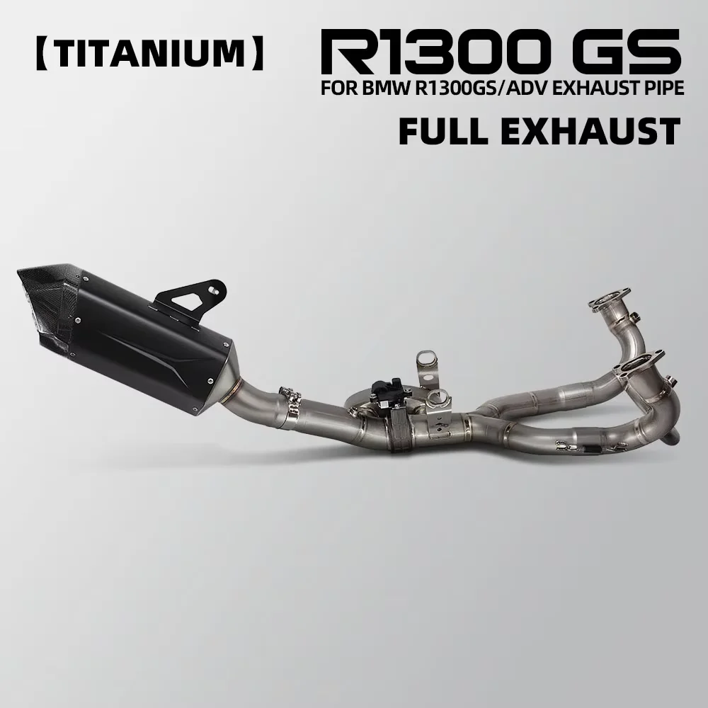 Escape completo de titanio con válvula eléctrica para BMW R1300GS y R1300R