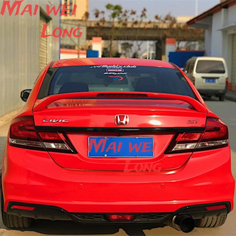 Alerón trasero ABS Honda Civic 2012-2016 – Spoiler negro decoración - imagen 4