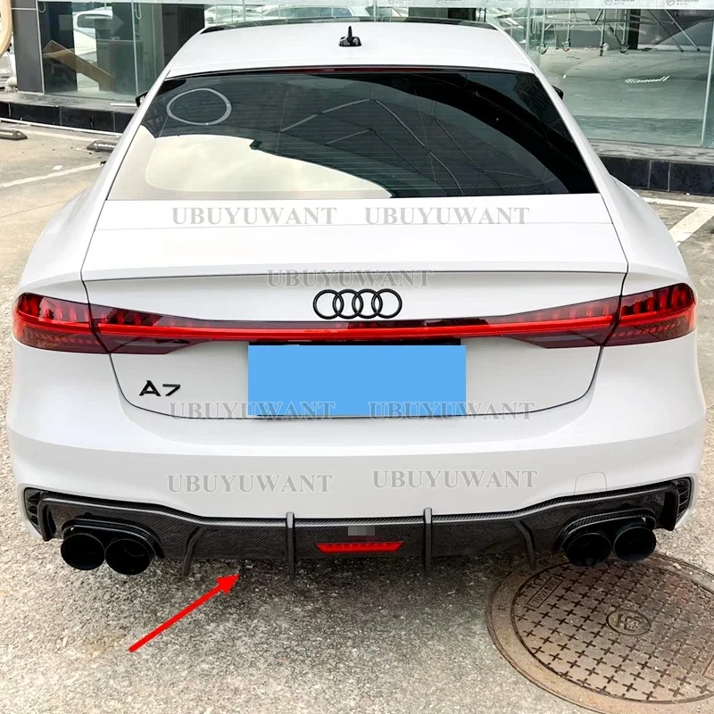 Difusor trasero Audi A7/S7 S line 2019-2024 con puntas de escape - imagen 3
