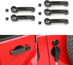 Cubierta manija puerta trasera carbono para Jeep Wrangler JK
