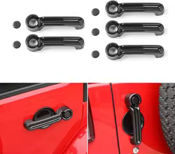 Cubierta manija puerta trasera carbono para Jeep Wrangler JK