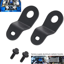 Soportes radiador CNC mecanizados – Nissan S13 240sx negro