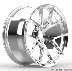 Llantas forjadas cóncavas cromadas aleación aluminio 5x114,3 tuning