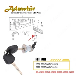 Cilindro cerradura tapa depósito combustible Toyota Tacoma/Tundra