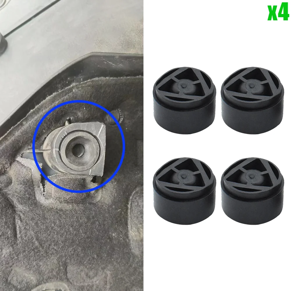 4 Uds nuevo para Ford Focus Sedan Hatchback MK2 2004 - 2011 cubierta de motor negro automático debajo de la placa protectora casquillo de montaje 4M5G-6A994-AA