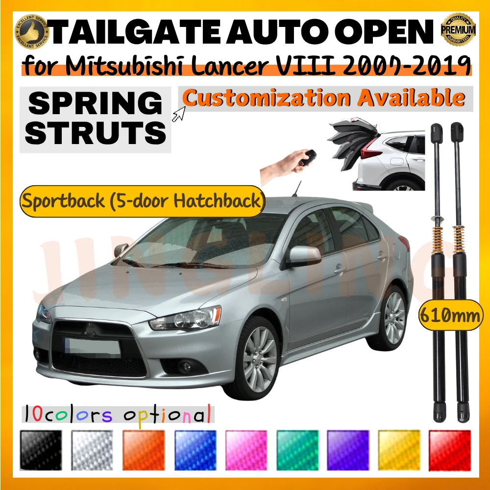 Mitsubishi Puntales de Maletero para Lancer VIII Sportback 2007-2019