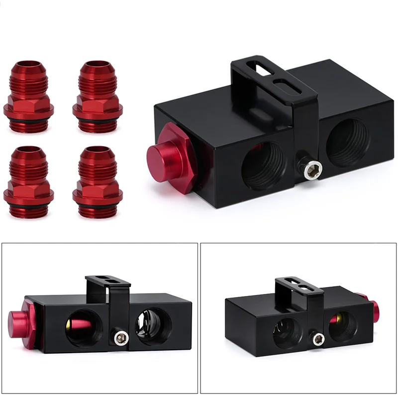 Adaptador sándwich para filtro de aceite AN10 con termostato - imagen 2