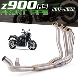 Escape Slip-On Kawasaki Z900 - tubo frontal y conexion original