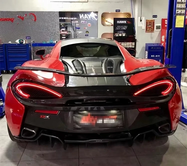 Alerón trasero de fibra de carbono estilo N para McLaren 540C/570S - imagen 2