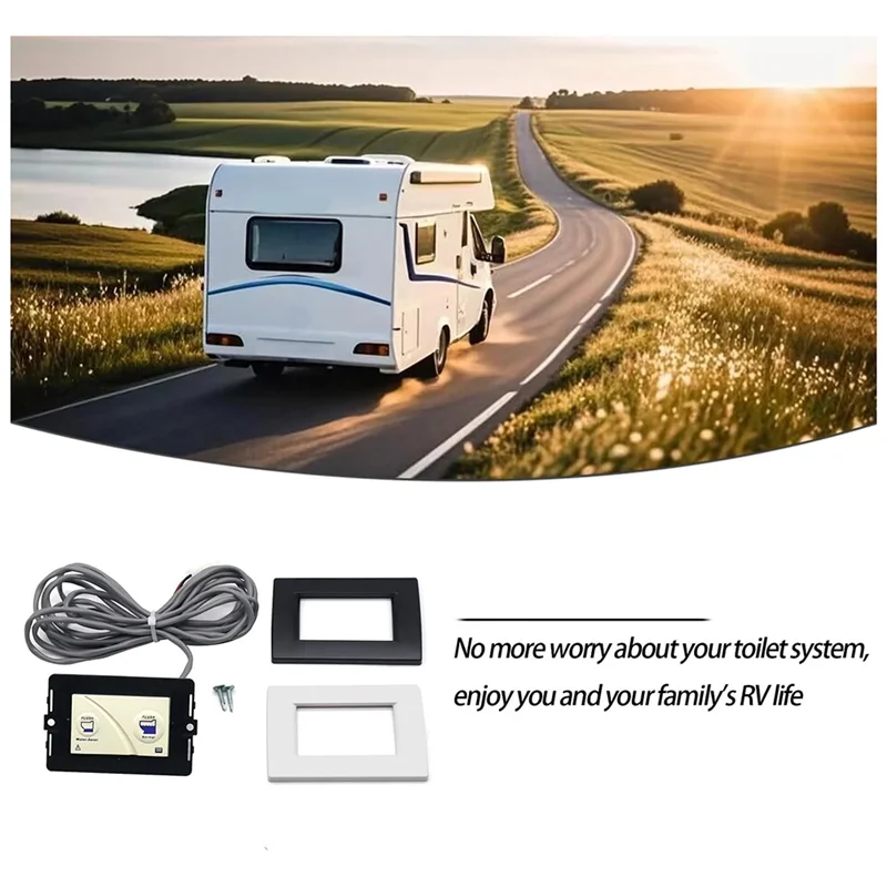 Marco de Panel de interruptores de baño RV con arnés de cableado de Panel de Control de dos botones para Tecma para inodoro RV Silence Plus 36387 - imagen 5