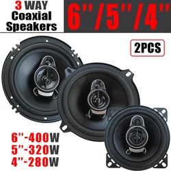 Altavoces coaxiales de 3 vías para coche, de 4 a 6 pulgadas