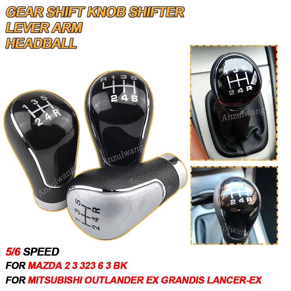 Pomo palanca de cambios ABS para Mazda 2, 3 y 6 (2004-2012) - imagen 2