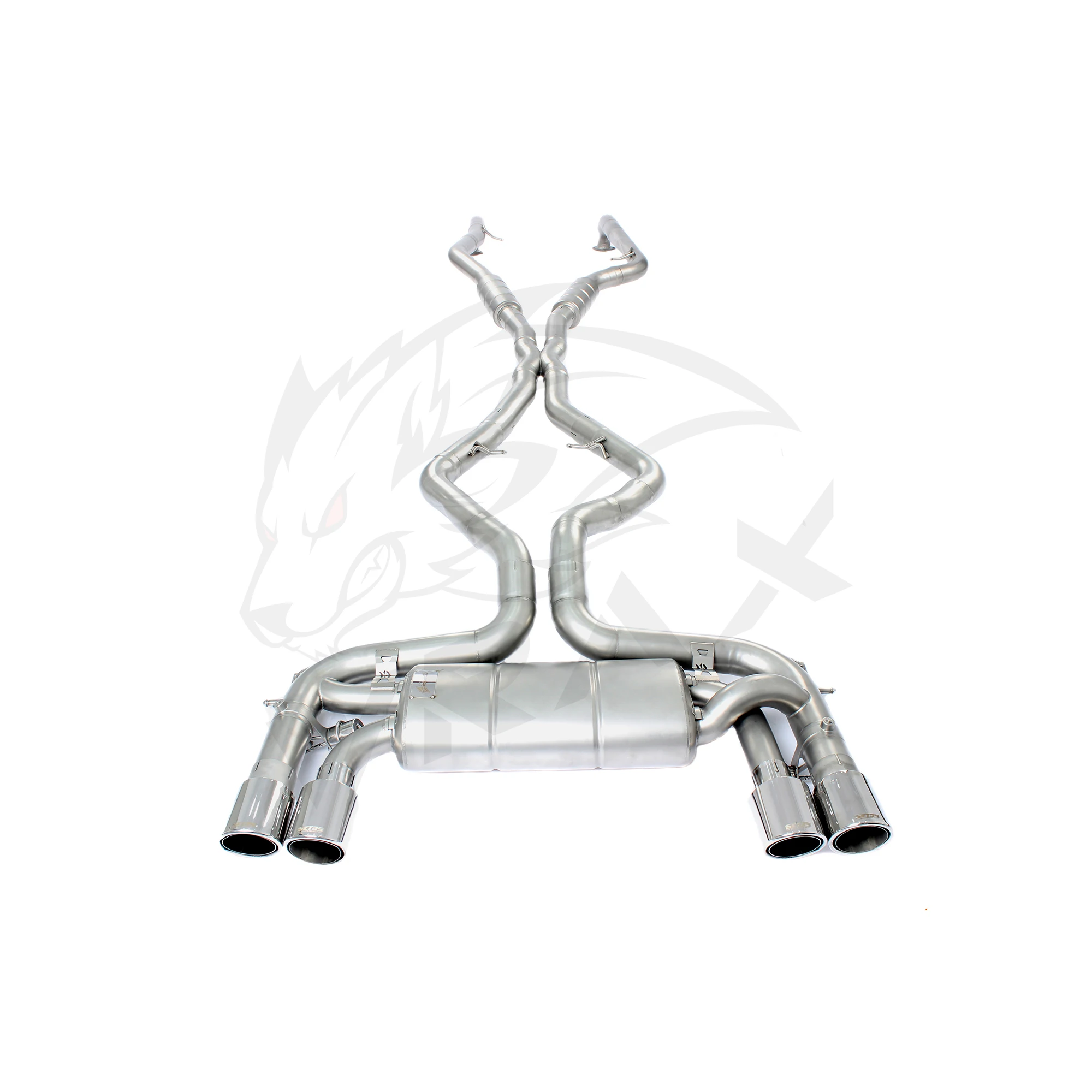 Escape catback acero inoxidable 304 con válvula para BMW X6M 4.4 - imagen 3
