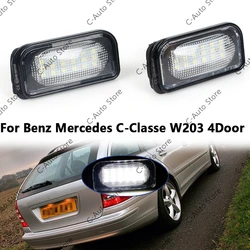 Bombilla LED de matrícula Canbus sin error Mercedes W203 2001-2007