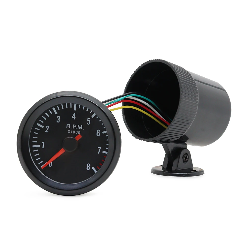 Tacómetro analógico LED 8000 RPM para coches 1-8 cilindros - imagen 4