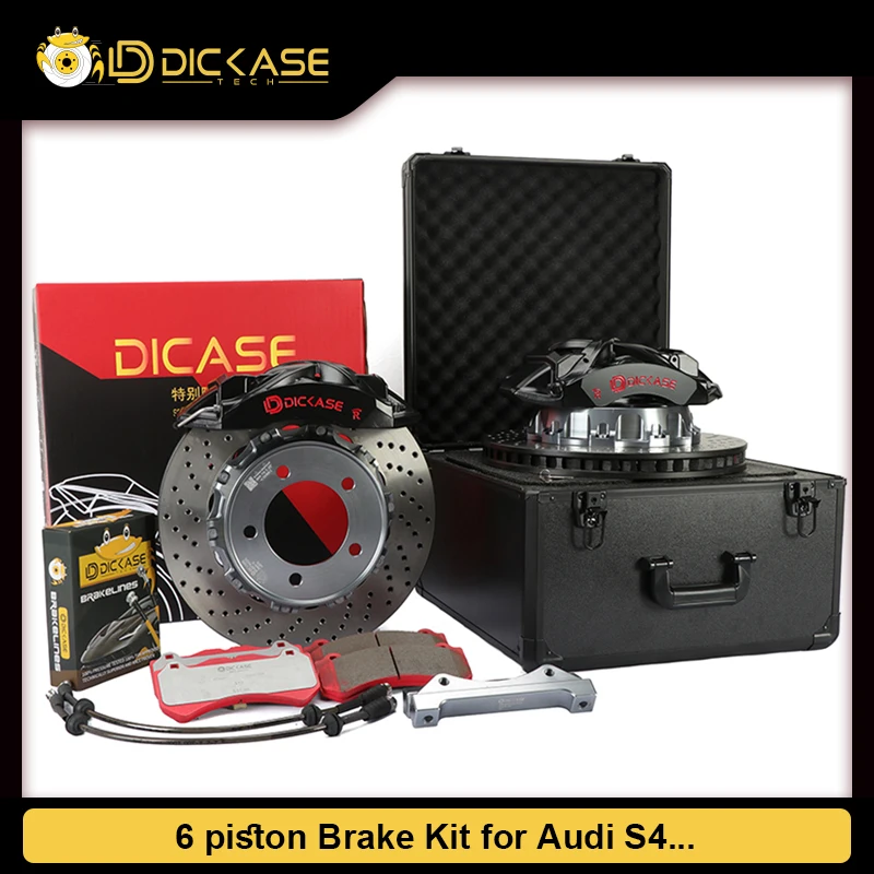 Kit pinzas de freno Dickass aluminio para Audi Q5 A6 C7 A4 B8 A3 8P - imagen 4