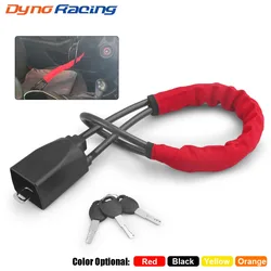 Antirrobo de volante universal con cable de acero para coche