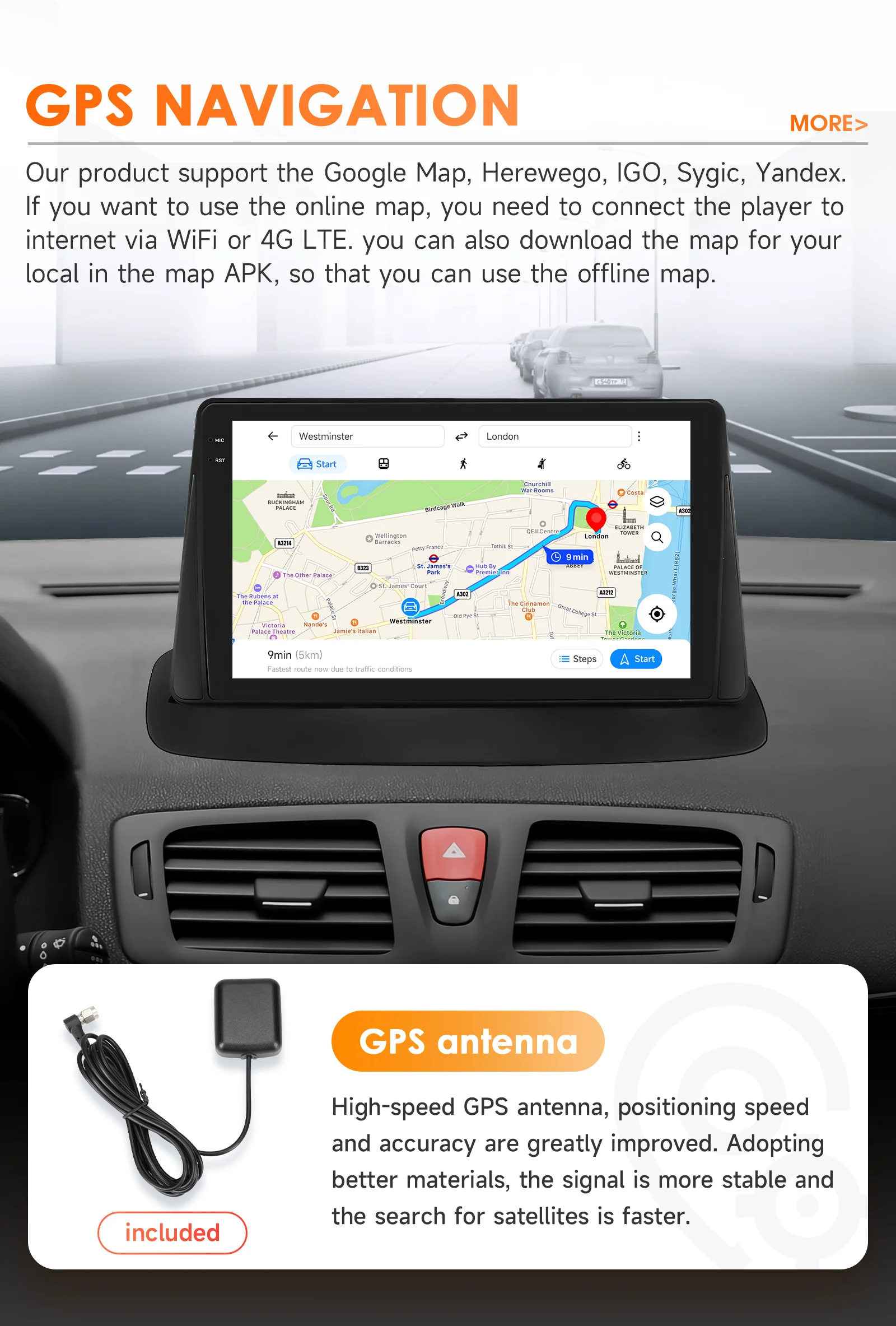 Navegación GPS integrada