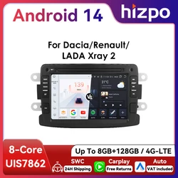 Autorradio Android Hizpo 7" 2 DIN con Carplay y GPS – Dacia y Renault