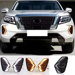 Luces diurnas LED DRL antiniebla para Nissan Navara NP300 2020-2021