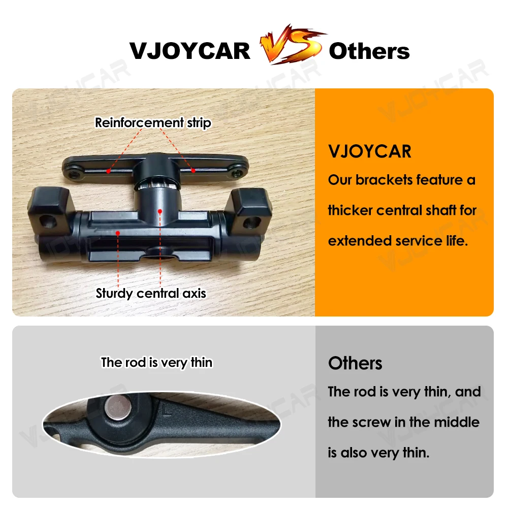 Brazo monitor Vjoycar giratorio para Tesla Model 3/Y – ajuste 4 direcciones - imagen 3