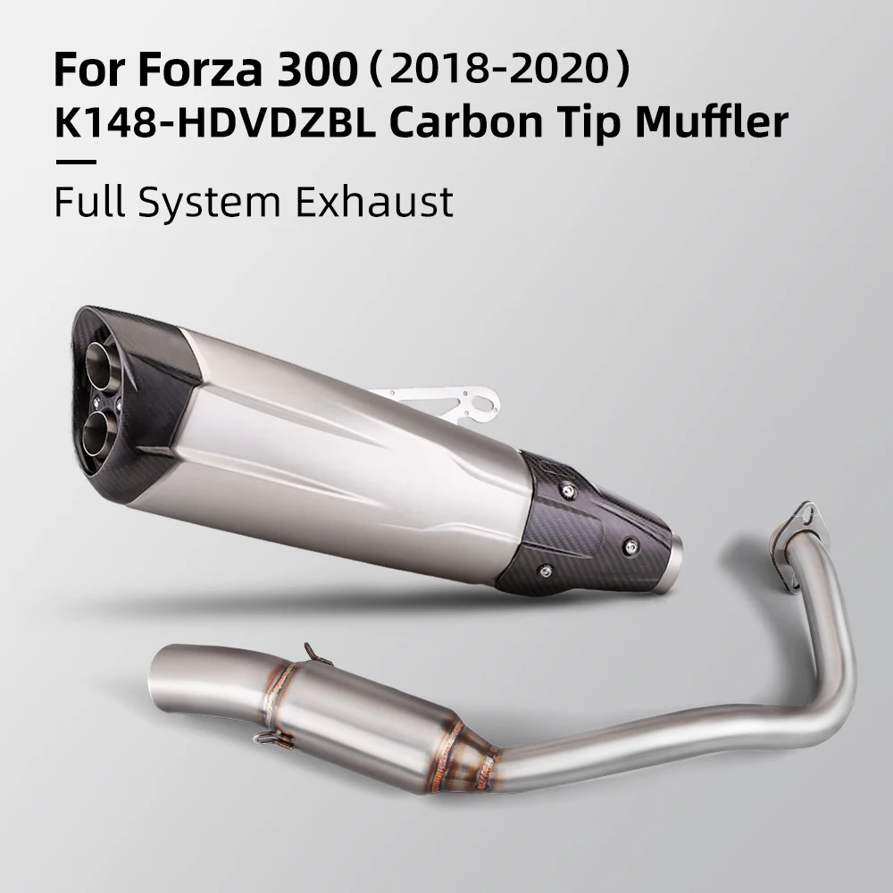 Silenciador de escape completo con tubo medio – Honda Forza 300