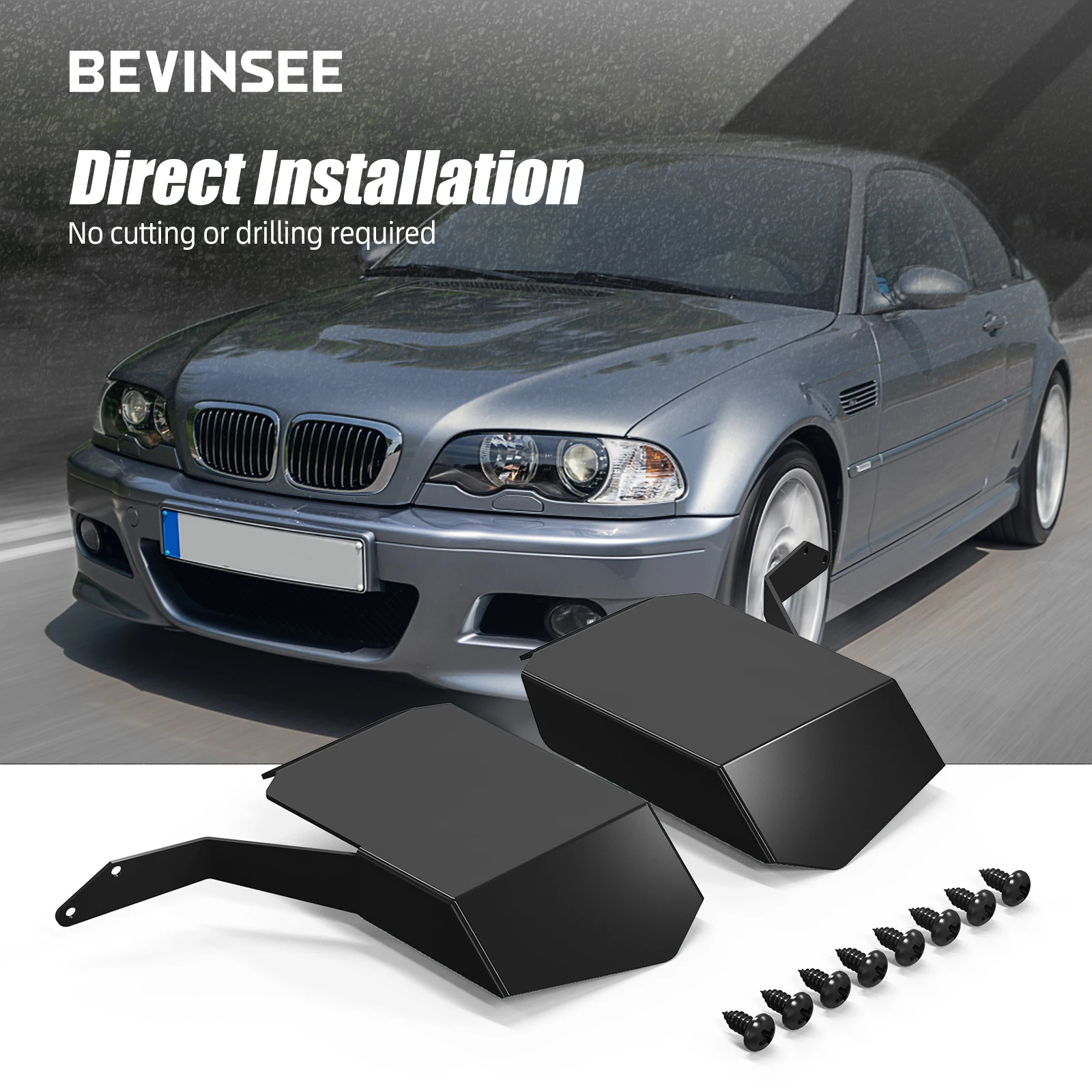 BEVINSEE palas de entrada de aire para BMW E60/E61 520i-535i - imagen 4