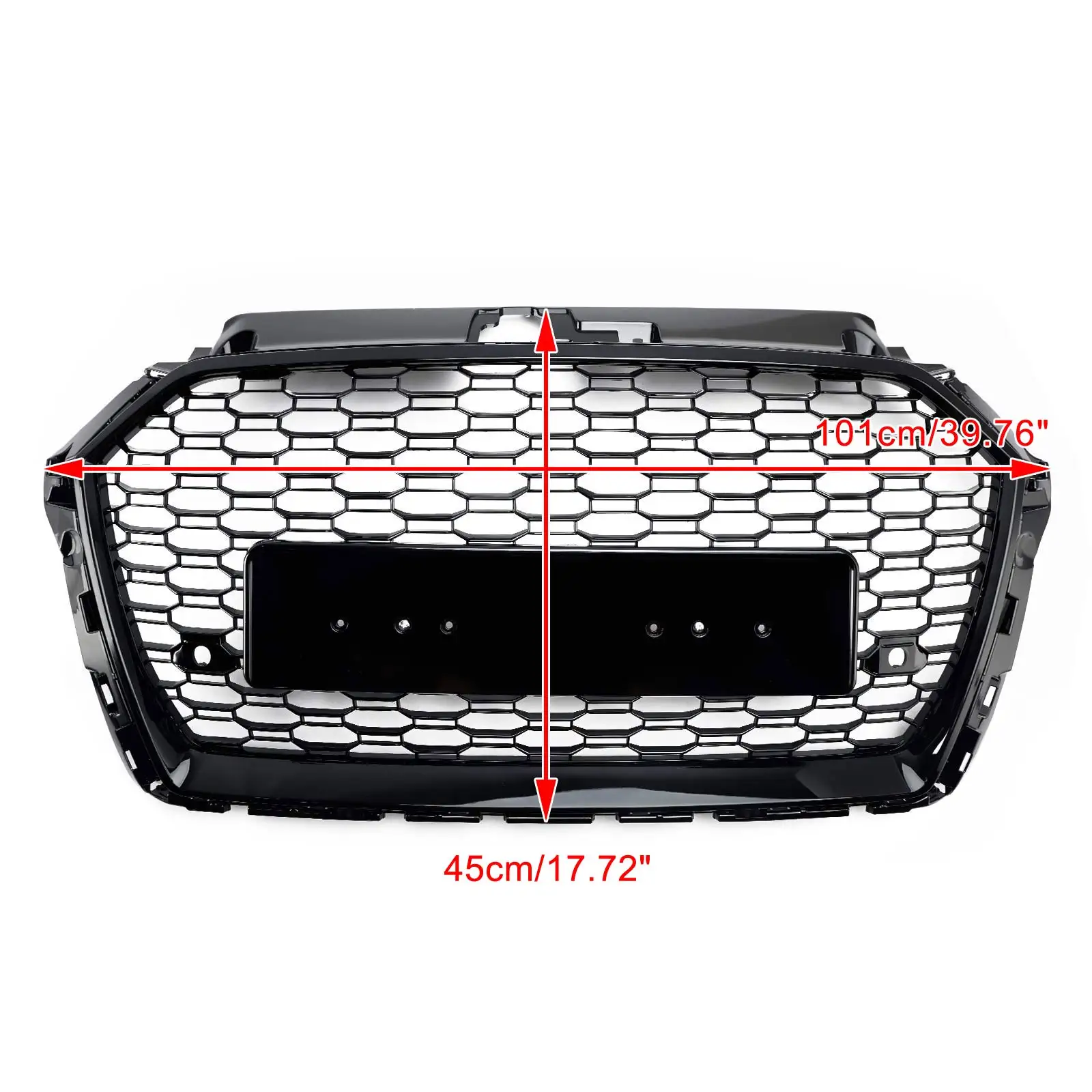 Rejilla frontal RS3 Sport negra para Audi A3 8V (2017-2019) OEM - imagen 3