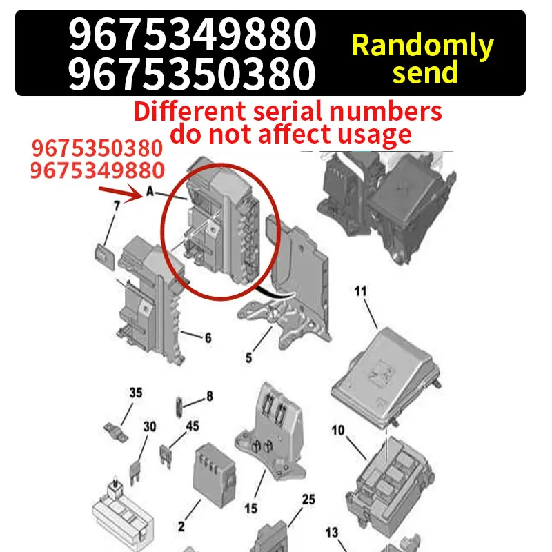 Módulo de gestión de batería 9675349880 – Peugeot 308 T9, 408 - imagen 5