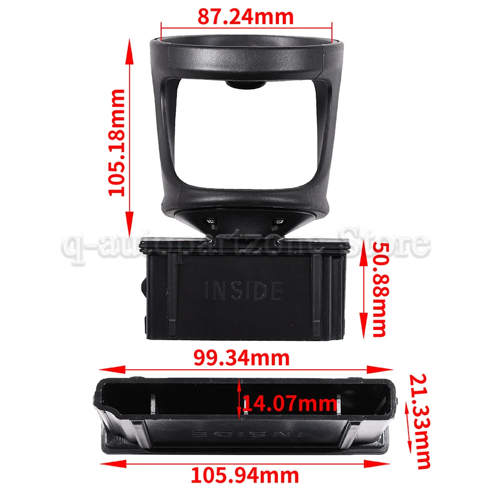 4478101400 Portavasos trasero para Mercedes Vito W447 2015-2020 - imagen 2