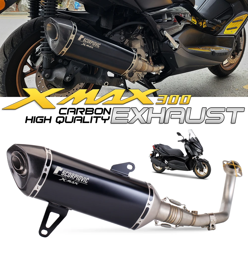 Tubo de escape M4 de acero de alta resistencia para XMAX