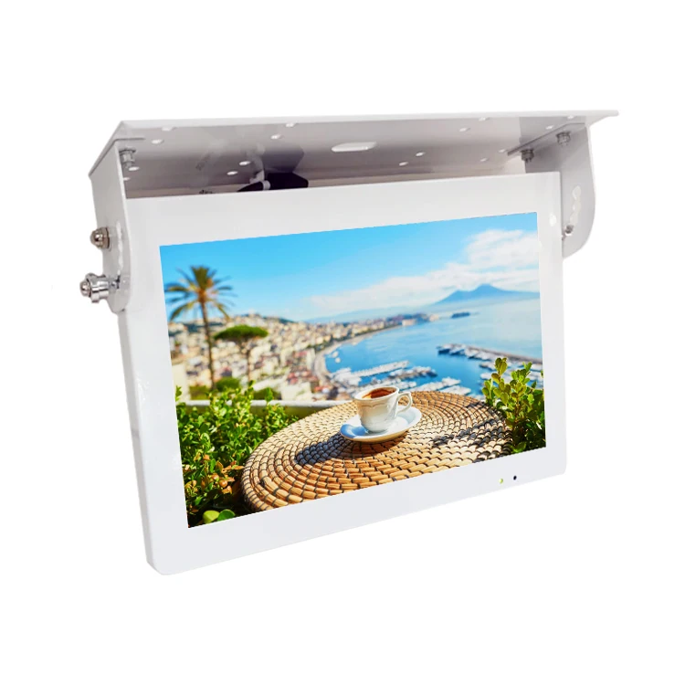 OSK QZ-1564-4G 24V/12V Pantalla de autobús Android 4G montada en el techo de 15,6 pulgadas para publicidad Pantalla de TV de coche multimedia de autobús - imagen 3