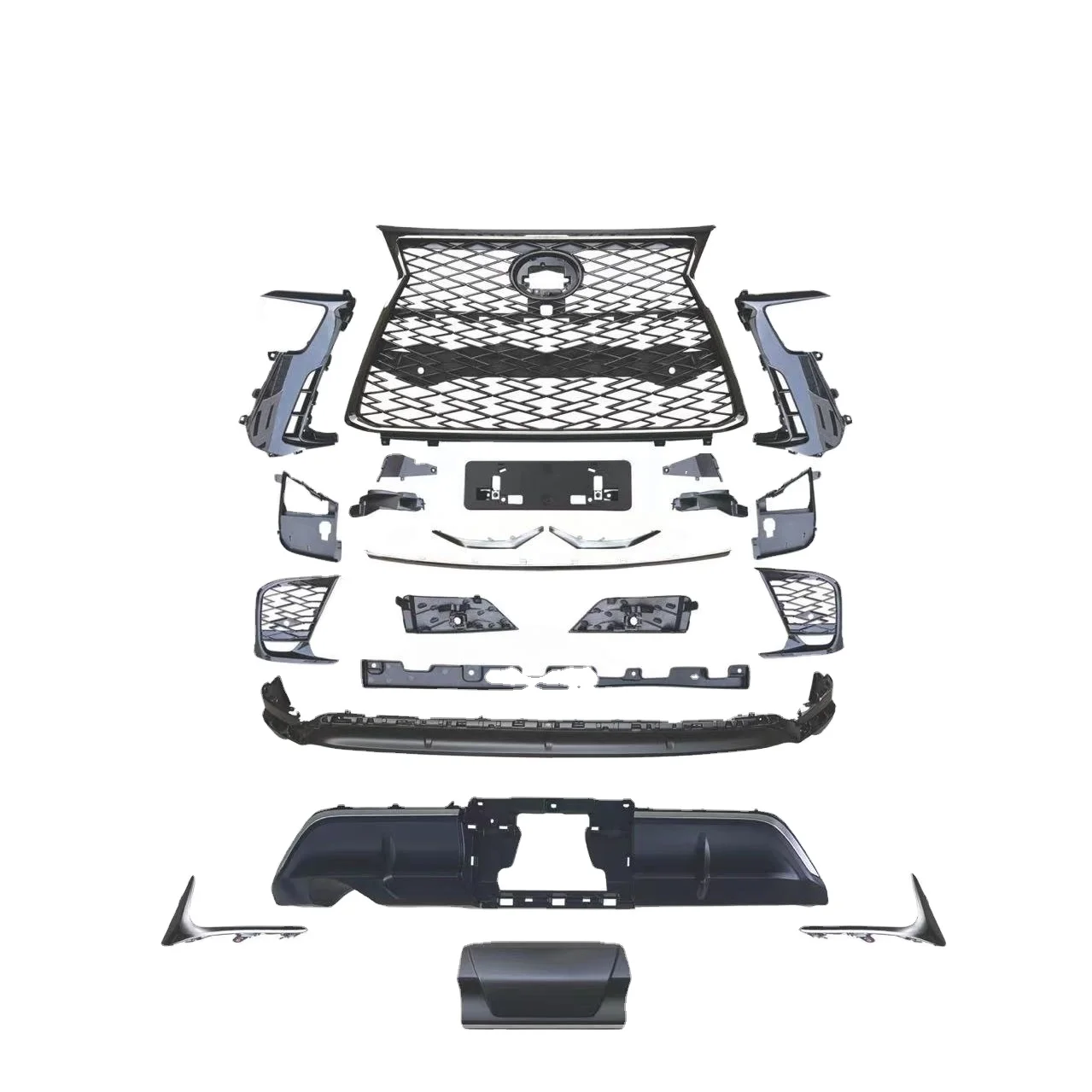 Kit carrocería rejilla cromada PP ABS para Lexus LX600 2022