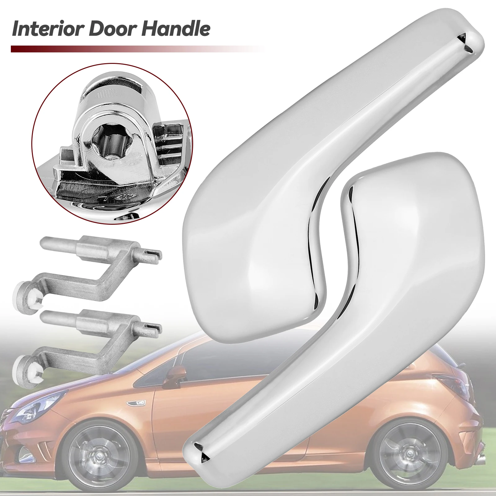 Maneta interior de puerta izquierda/derecha para Opel Corsa D (2006-2014) - imagen 5