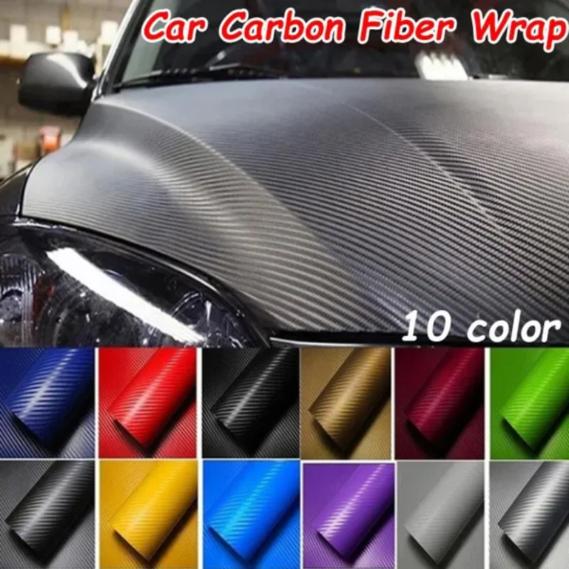 Vinilo adhesivo 3D efecto fibra de carbono para coche y moto