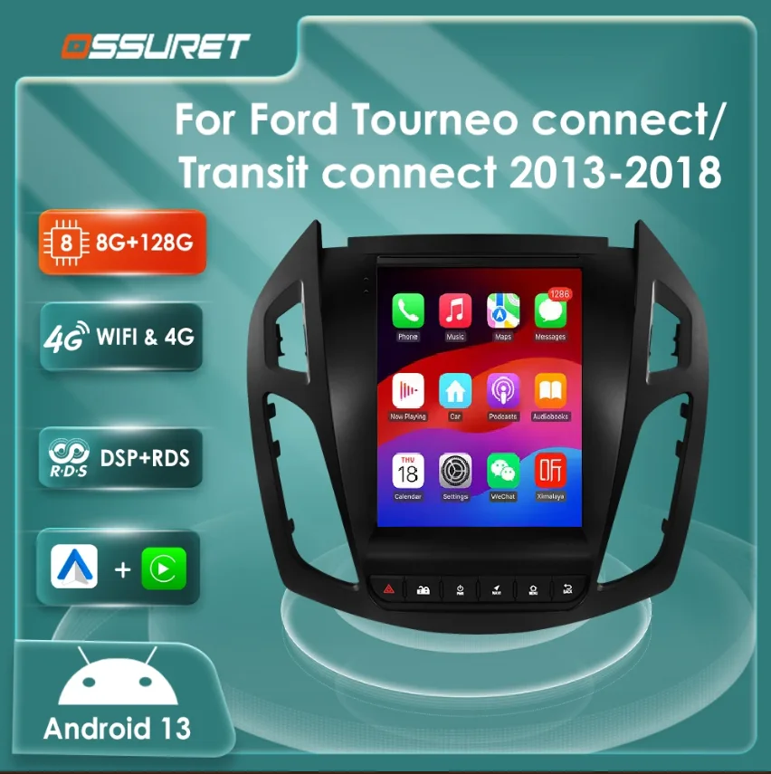Autoradio CarPlay inalámbrico – Ford Transit Connect 2013-2018