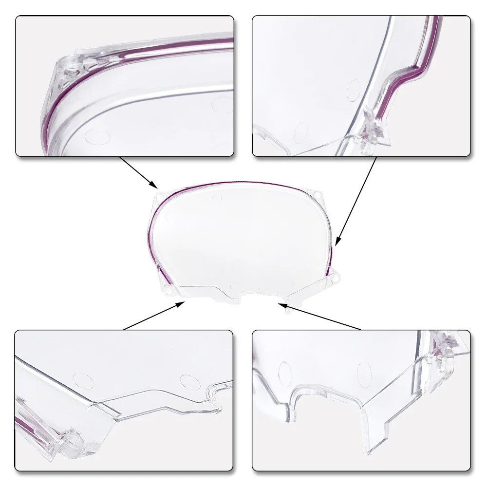 Para 96-05 Mitsubishi Evolution Lancer EVO4-8 4G63 cubierta de engranaje de leva transparente cubierta de correa de distribución cubierta de polea de manivela Turbo piezas de automóvil - imagen 2