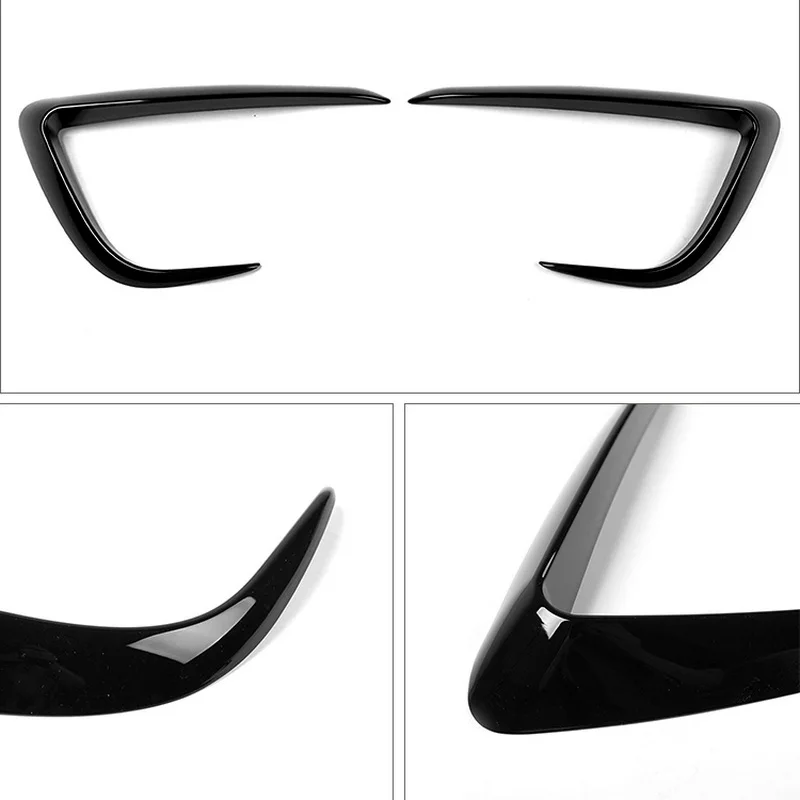 Embellecedor antiniebla delantera Tesla Model Y fibra de carbono ABS - imagen 3