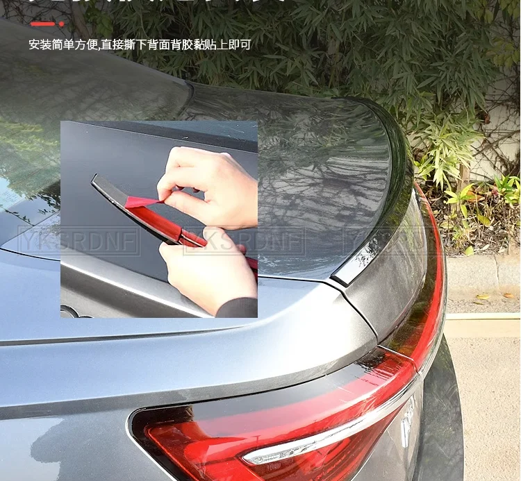 Alerón de maletero ABS efecto carbono para Audi A6 C8 2019-2022 - imagen 2